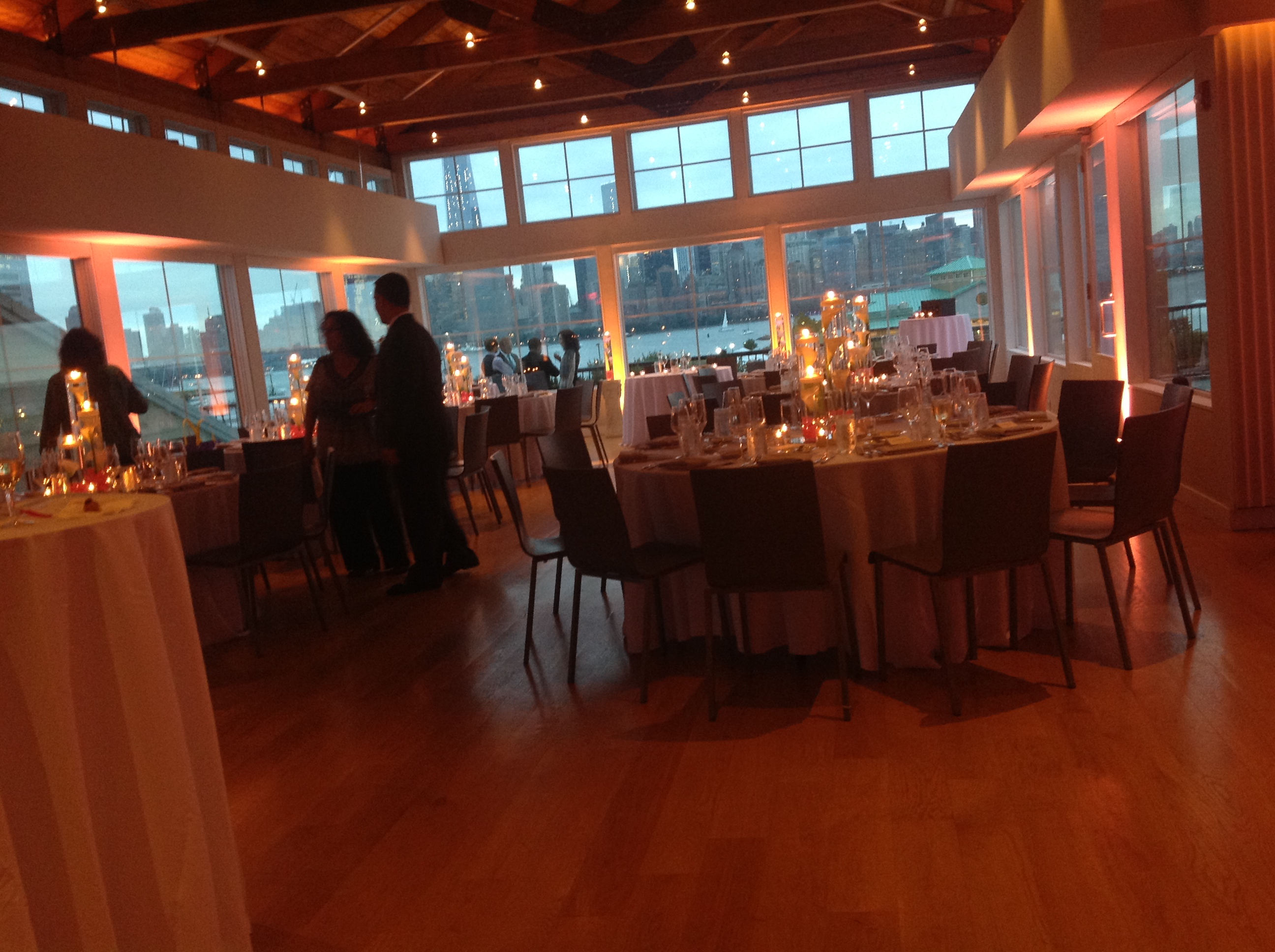 Uplighting - Maritime Parc, Jersey City closer look - Kristen & Ron Riehle